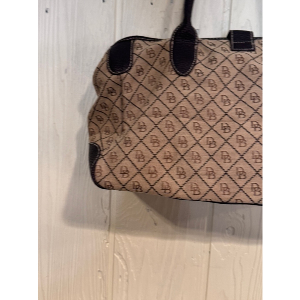 Dooney & Bourke Beige and Brown Satchel Handbag - Picture 8 of 16